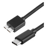 Cable De Disco Duro Lionx Micro B A Usb C De 1 Pie, Usb 3.1