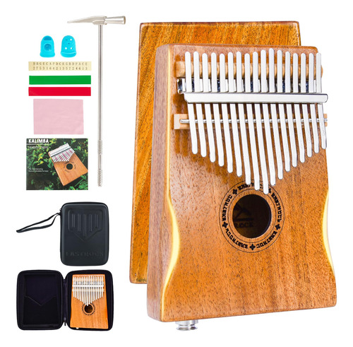 Eastrock Piano Electrico De Pulgar Kalimba De 17 Teclas, Pas