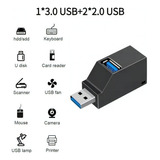 Hub Usb 3 Portas Mistas Usb 3.0 Usb 2.0 Knup Kp-t129 Preto