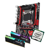 Kit Gamer Placa Mãe X99m Red Xeon E5 2673 V3 12core 32gb Rgb