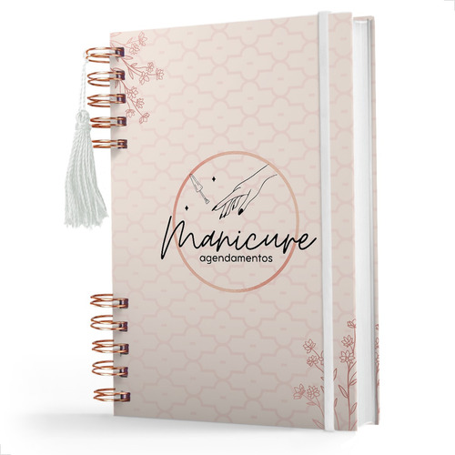 Agenda Manicure E Pedicure Para Agendamentos - Capa Dura Cor Da Capa Capa 01