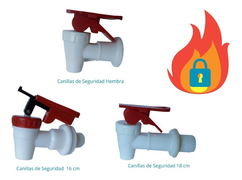 Canilla Seguridad Dispenser De Agua Hembra Y Macho