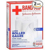 Johnson & Johnson Cruz Roja Rolled Gasa 10,5 Km. - Cada 1, P