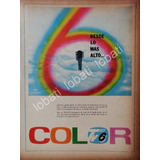 Cartel Vintage Televisora Canal 6 Xet-tv A Color 1960s /31