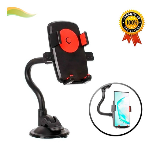 Suporte Celular Gps Carro Veicular Articulado Trava Aut.