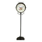 Reloj De Pie Largo Fondo Flores 123,5x28cm