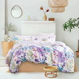 Leadtimes Lavender Duvet Cover Queen Girls Boho Floral 3 Pcs