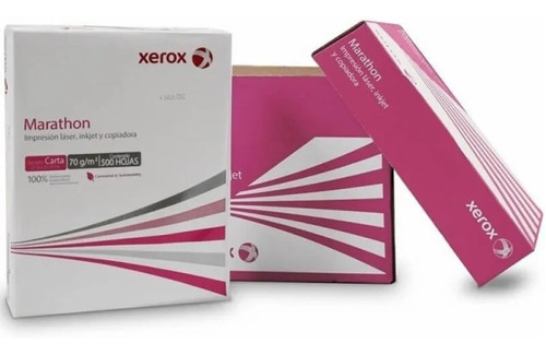 Papel Bond Xerox Marathon Tamaño Carta Blanco C/ 5000 Hojas