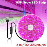 Folha Hidropônica De 3 M Usb Grow Light Strip Rubber Drops