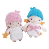 Set Muñecos Little Twin Stars Sanrio Tejidos Pipelino