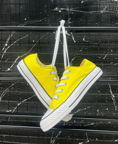 Tenis Yellow Amarillo Clasica Tela + Envio