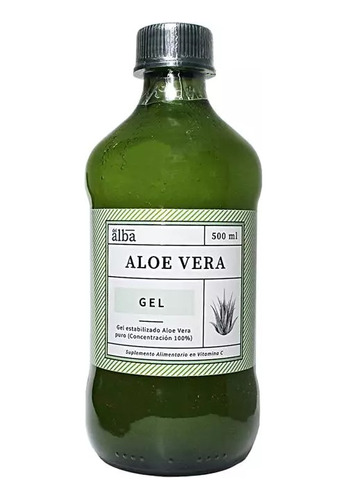 Aloe Vera Gel Puro 500ml Premium Apicola Del Alba Salud 