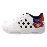 Tenis Niñas Ladybug Miraculous Yuyin Lb3080 Moda Blanco