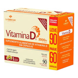 Vitamina D3 2000ui L90p60 Caps Softgel Imunidade Original