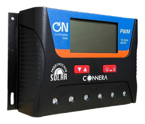 Controlador De Carga Solar 40amp 12/24v Pwm Display Y Usb