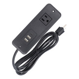 Barra De Alimentación Empotrada, 1 Enchufe, 2 Usb, 20 W, Mon