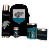 Equipo De Mate Completo Game Of Thrones Stark Cuero Set 