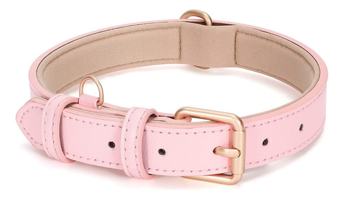 Collar De Cuero Para Perro Pequeño  Ajustable  Suave  Trans