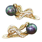 Aretes Regalo Mama Mujer Dama Pendientes Broqueles Oro 18k