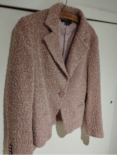 Blazer Zara Rosa Lana 