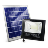 Reflector Solar Led Con Panel Solar 200w Para Exteriores