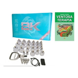 Kit Ventosa Com 24 Copos - Bk C/ Livro De Ventosaterapia