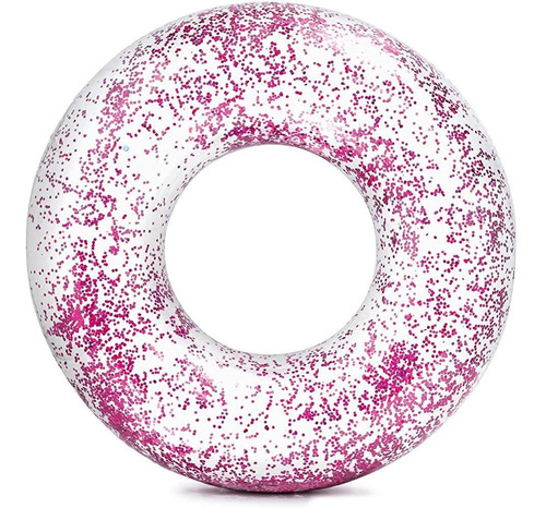 Flotador Inflable Dona Con Diamantita Glitter 56274np Intex Color Rosa