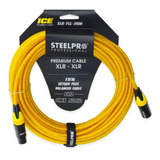 Cable Xlr 15m Balanceado Profesional Macho - Hembra Steelpro