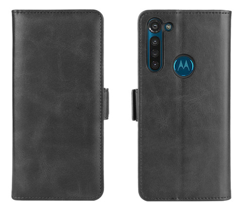 Funda De Piel De Doble Cara Para Motorola Moto G8 Power