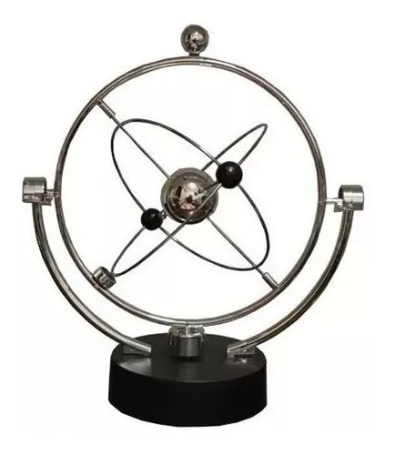 Pêndulo Orbital Enfeite Decorativo Com Movimento Magnético 