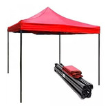 Toldo Plegable 3x3 Metros. Color Rojo