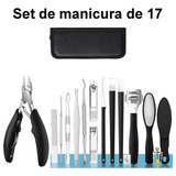 Kit De Pedicure Manicure Corta Uñas Alicates Podologicos 17p