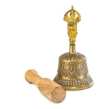 Campana Tibetana Con Palo 15 Cm