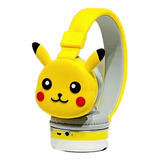 Fone De Ouvido Pokémon Over-ear Pokebola Temático Pikachu Cor Amarelo/pikachu Pokebola