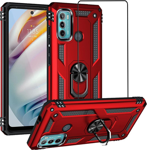 Case Uso Rudo Shockproof Series Motorola + Cristal 21d