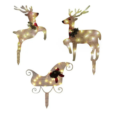 Luces Navideñas Con Forma De Reno Para Decoración Navideña,  | Meses sin interés