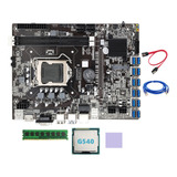 Placa Base Minera B75 Btc 12 Pcie A Usb Lga1155 G540 Cpu+dd