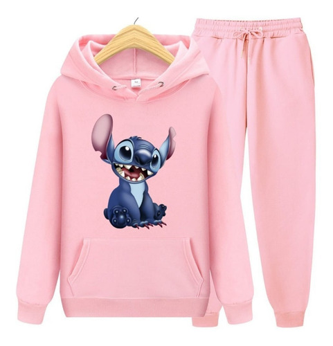 Conjunto Moletom Stitch Lilo & Stitch Canguru