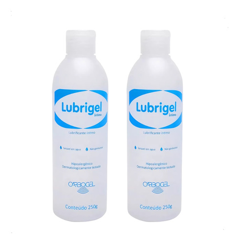 Gel De Massagem Lubrificante Íntimo Carbogel Lubrigel Kit/2