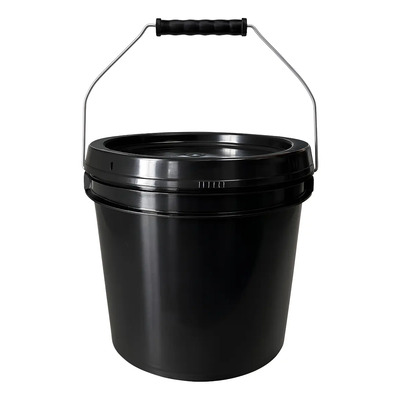 Cubeta Plástico Tapa Lisa 4 Litros Grado Alimenticio 20 Pz Color Negro | Envío gratis