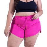 Shorts Feminino Saída Praia Plus Size Kit 4 Black Friday