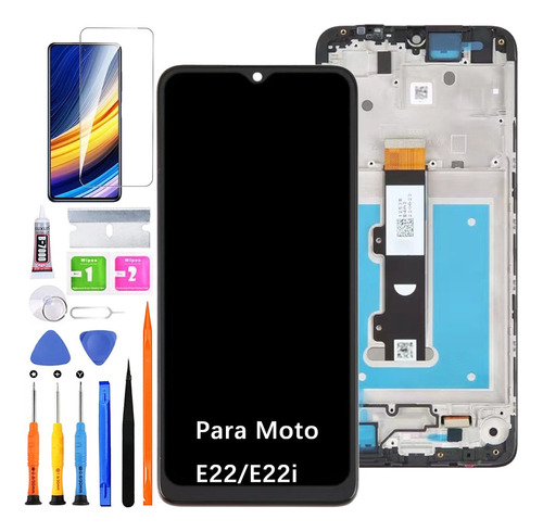 Pantalla Lcd Para Moto E22 E22i Xt2239 Con Marco Original