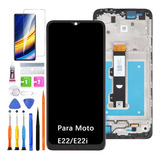 Pantalla Lcd Para Moto E22 E22i Xt2239 Con Marco Original