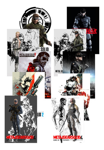 Metal Gear Solid - Set De 10 Poster