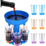 Dispensador De Bebidas Con 6 Vasos Cocteles Fiestas Bar