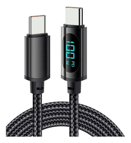 Cabo Tipo C Pd 100w Carga Rápida Turbo Essager  Usb C 1 M