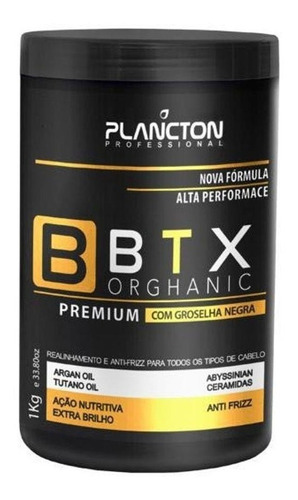2 Btx Capilar Plancton Orghanic Profissional 1kg + Brinde