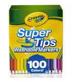 Super Tips 100 Marcadores Crayola Originales Lavables