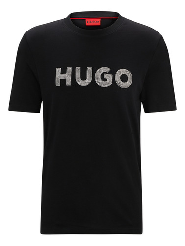 Playera Hugo Para Hombre Regular Fit Con Logotipo