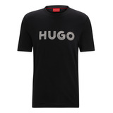 Playera Hugo Para Hombre Regular Fit Con Logotipo